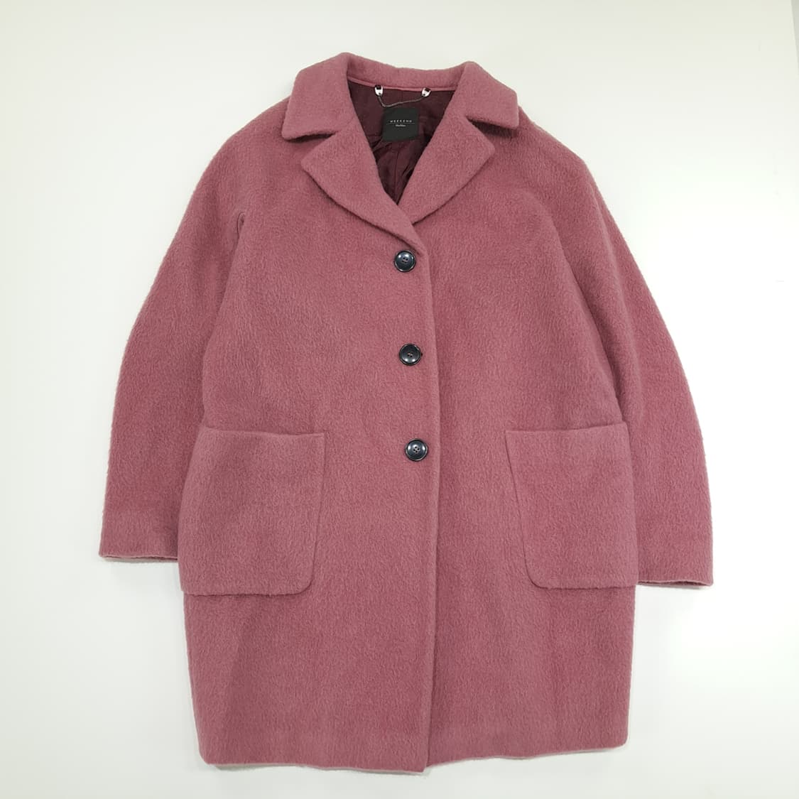 CN800W L 막스마라 위켄드 로즈핑크 알파카모헤어 블렌드 오버핏 코트 상품이미지1