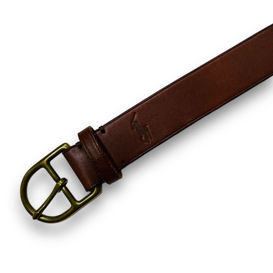 폴로 랄프로렌 포니 로고 빈티지 가죽 벨트 상품이미지5