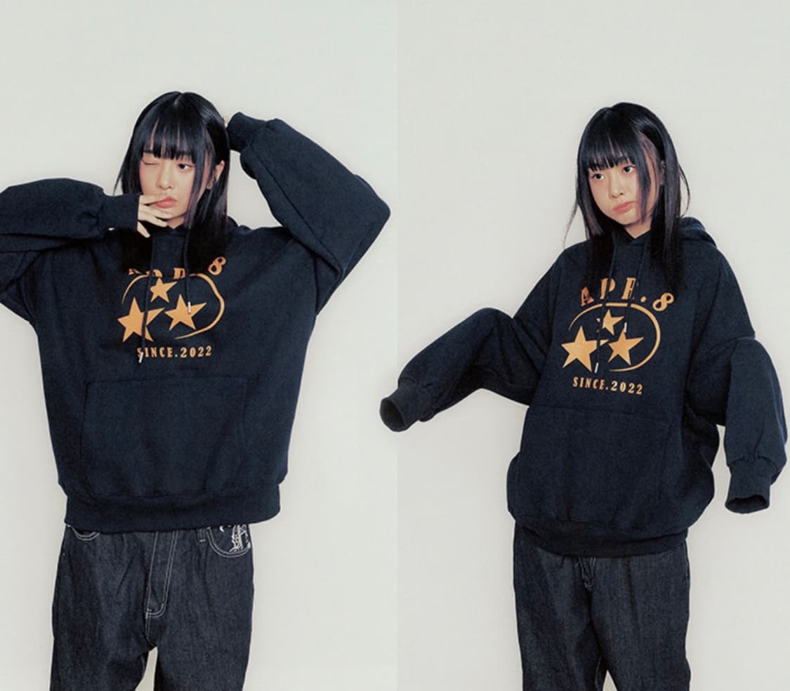 에이프릴에잇 APR8 STAR LOGO HOODIE 상품이미지3