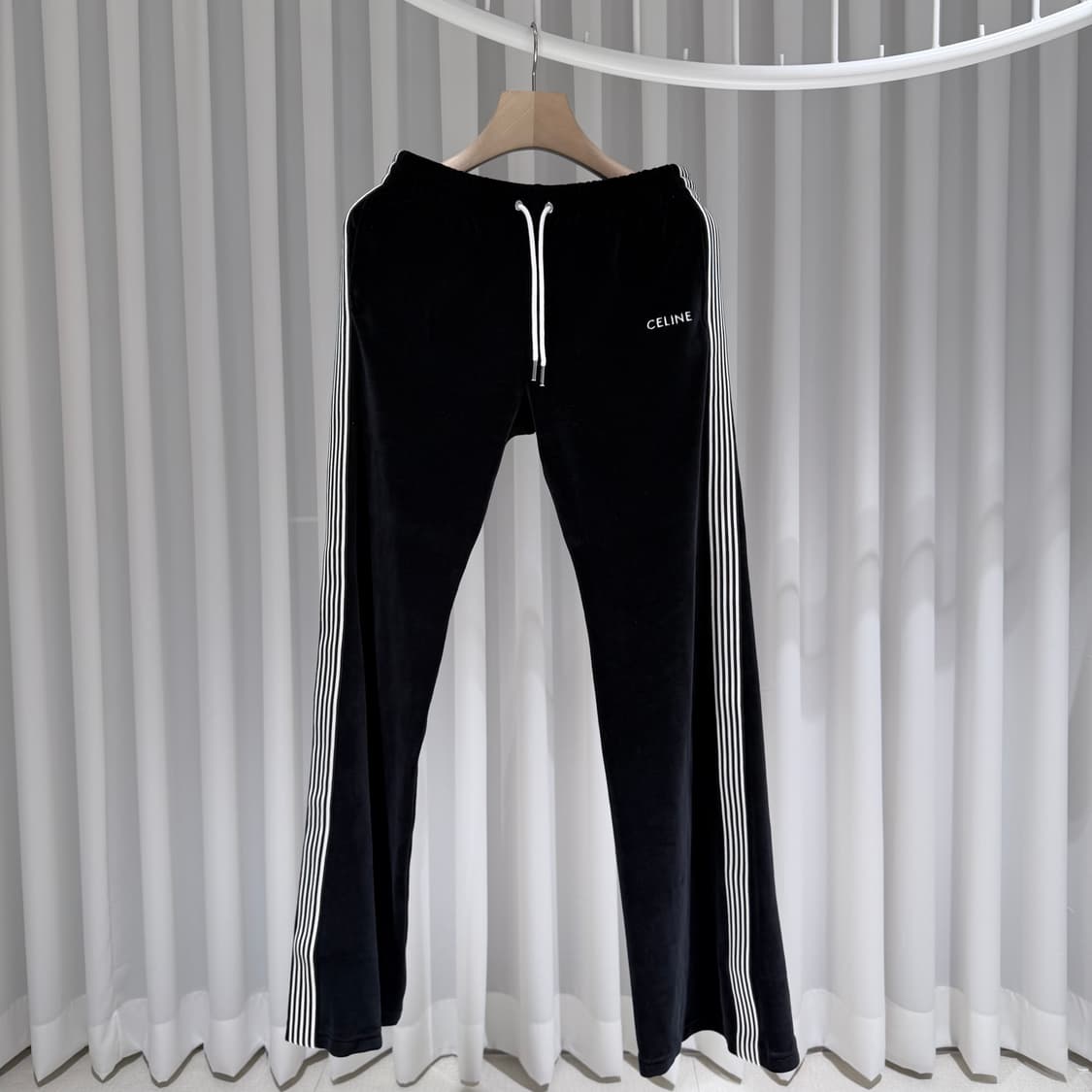 M / 셀린느 로고 벨벳 신형 팬츠 상품이미지1