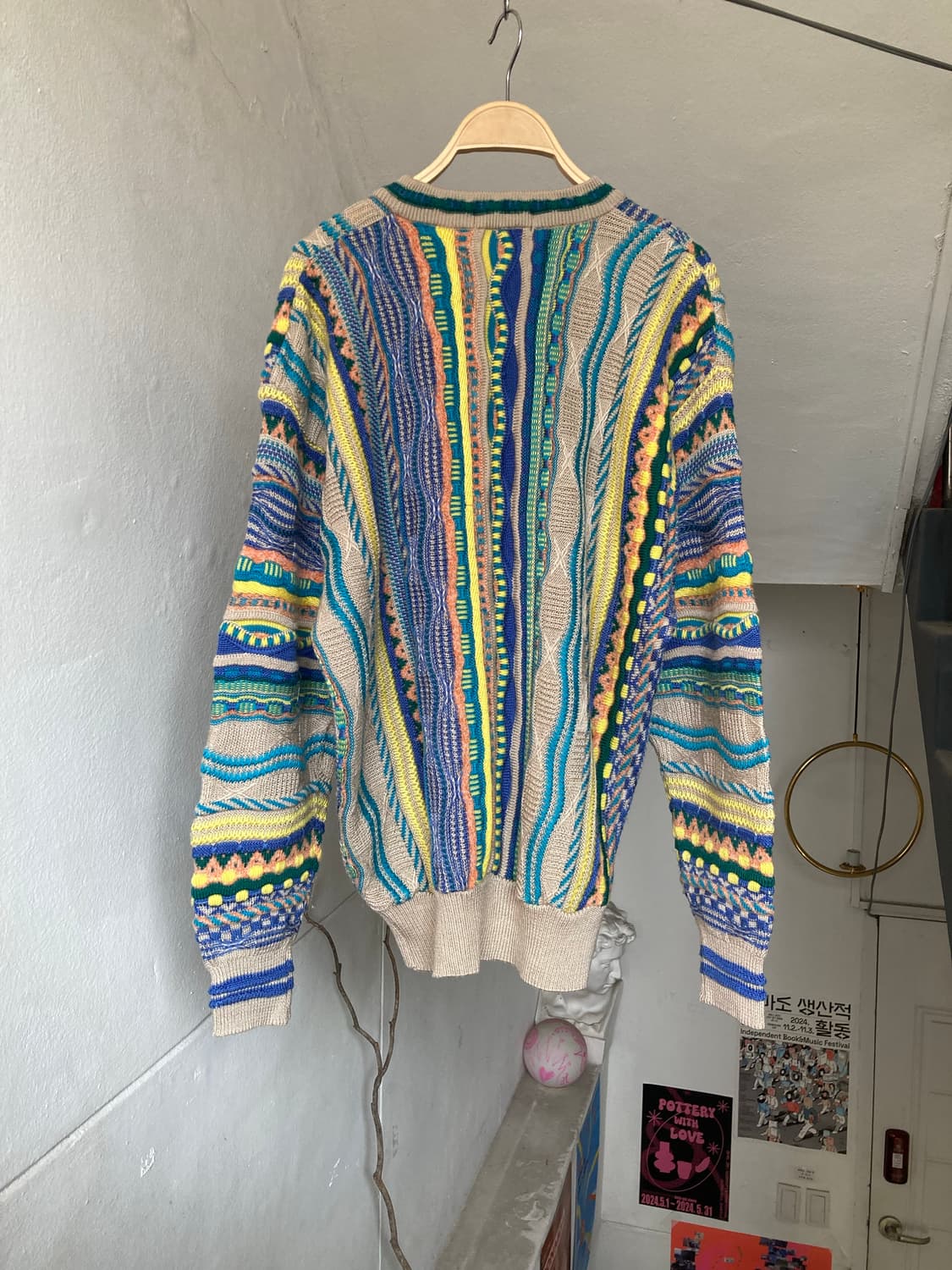 울 케이블 미쏘니st 패턴 니트 상품이미지5