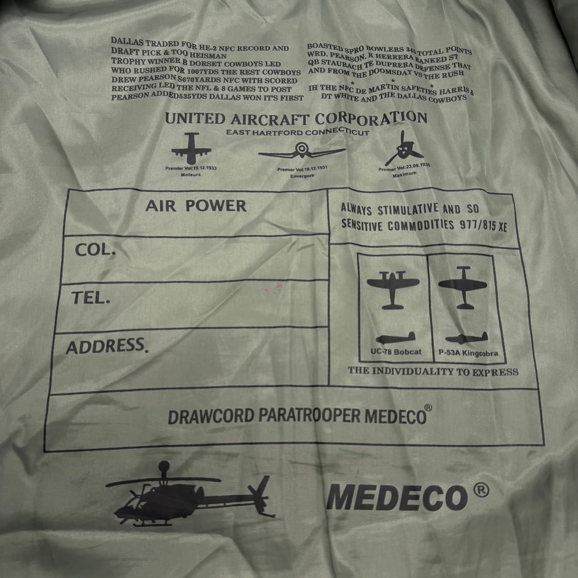 메데코 MA-1 밀리터리 플라이트 패치워크 봄버 항공자켓 상품이미지9