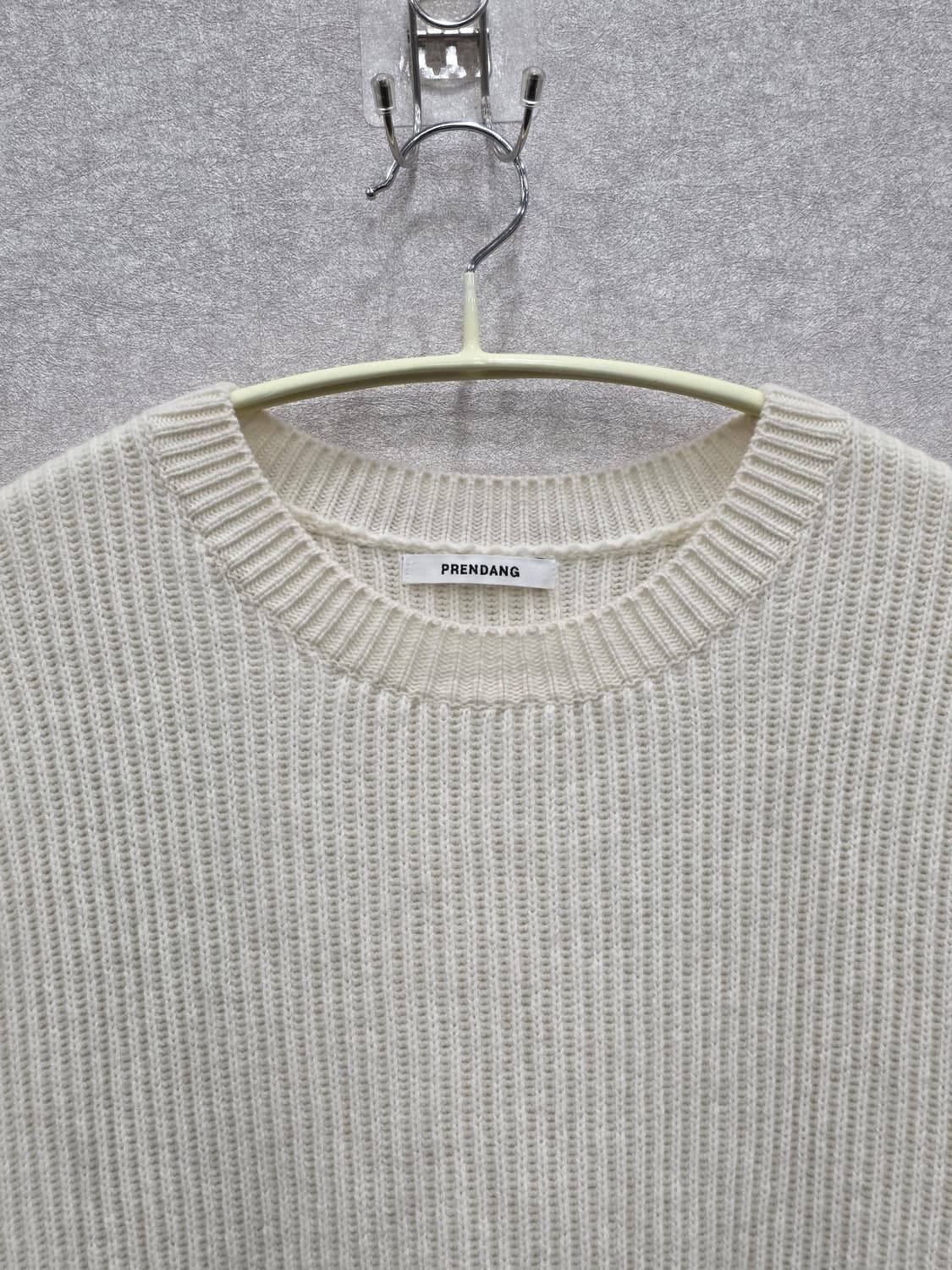 쁘렝땅 PRENDANG 캐시미어 아이보리 니트 상품이미지2