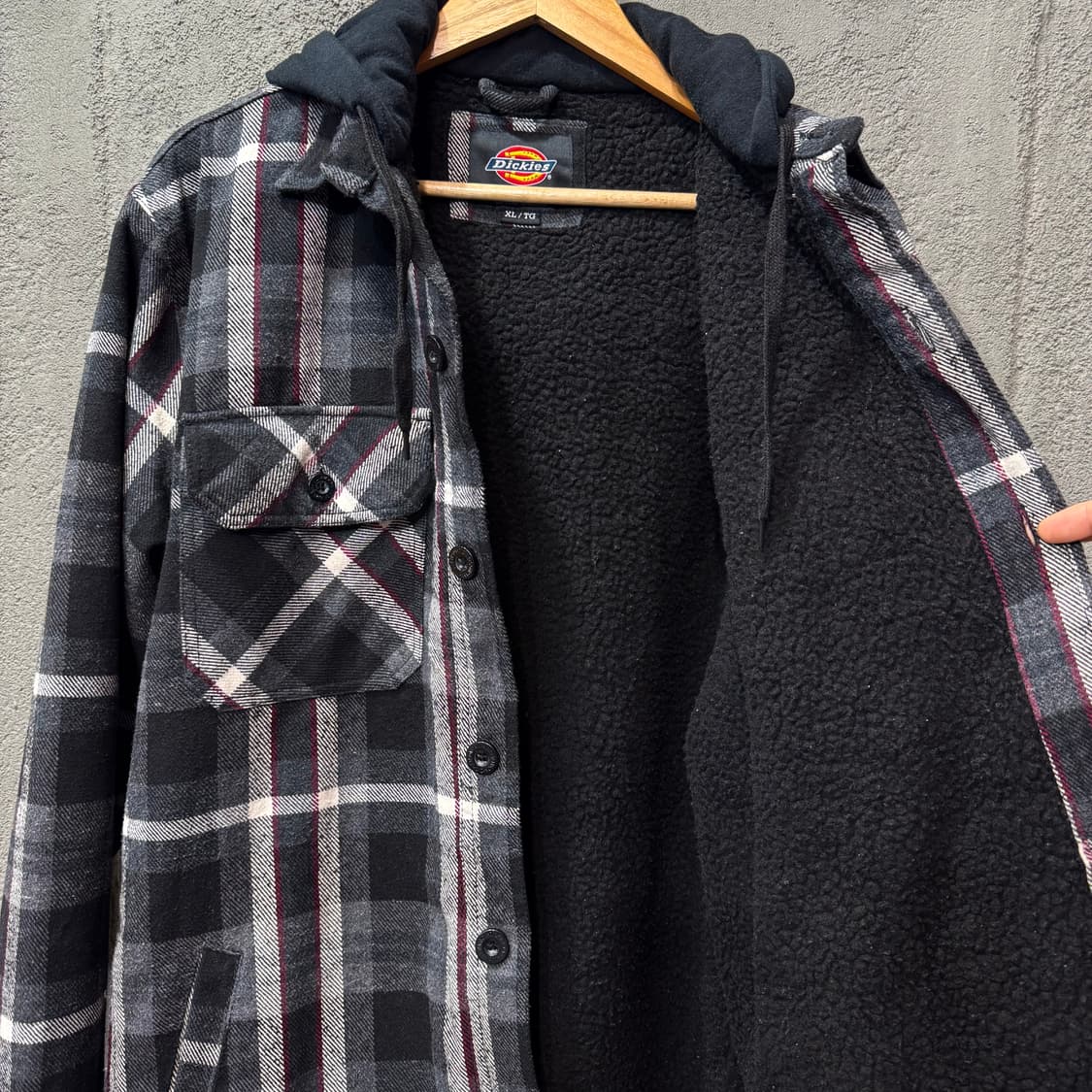 디키즈 쉐르파 플란넬 후드 자켓 (XL)   상품이미지3