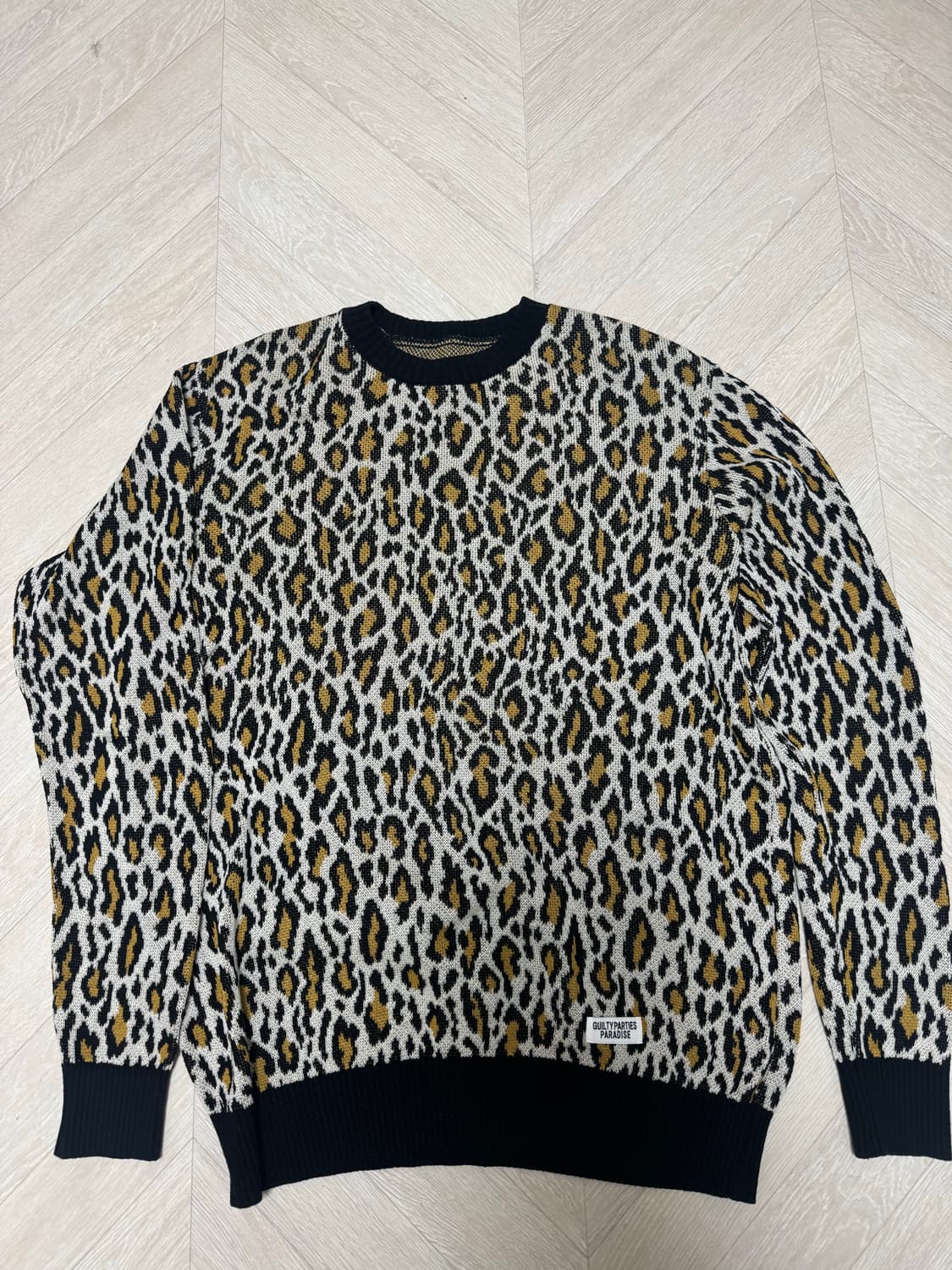 와코마리아 레오파드 19ss코튼니트 m 상품이미지1