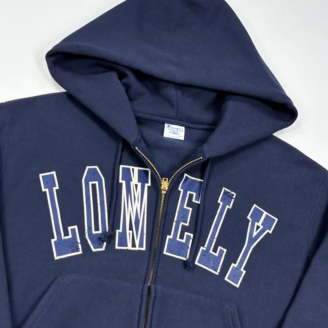 챔피온 x 노앙 리버스위브 론리 오버핏 후드집업 네이비 XS 상품이미지3