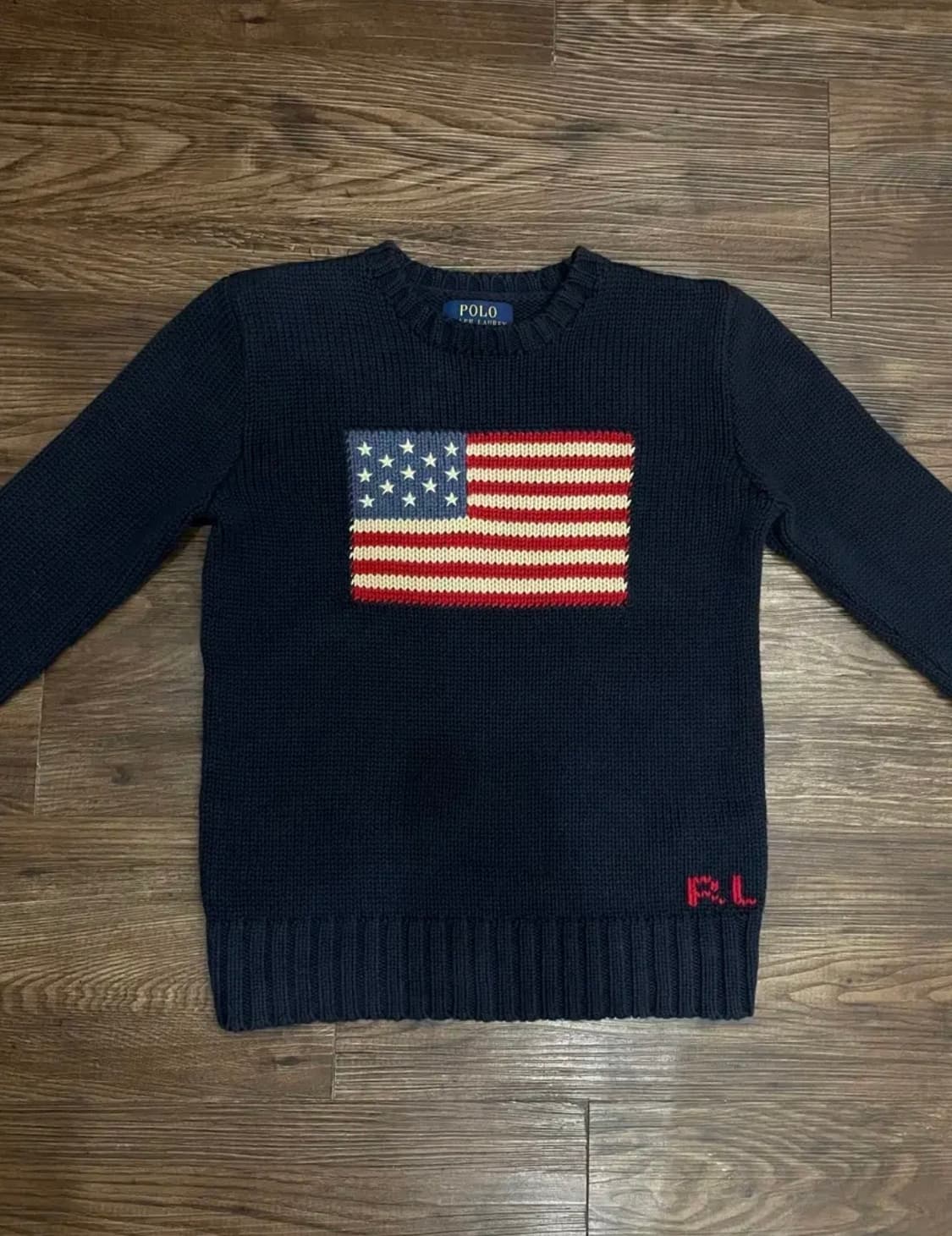 폴로 랄프로렌 성조기 니트 네이비 (44) 상품이미지1