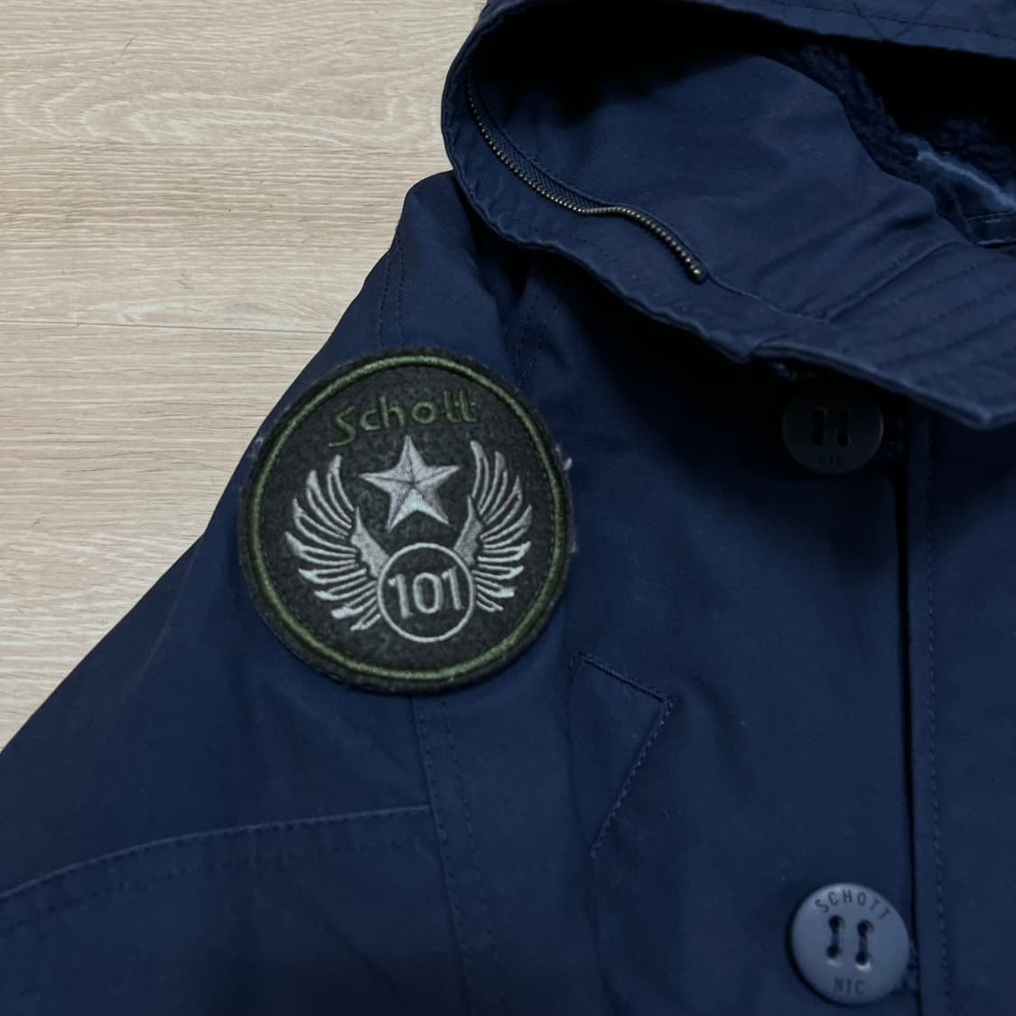 쇼트 USA 밀리터리 N3B 개파카 야상점퍼 [네이비] S/90 상품이미지4