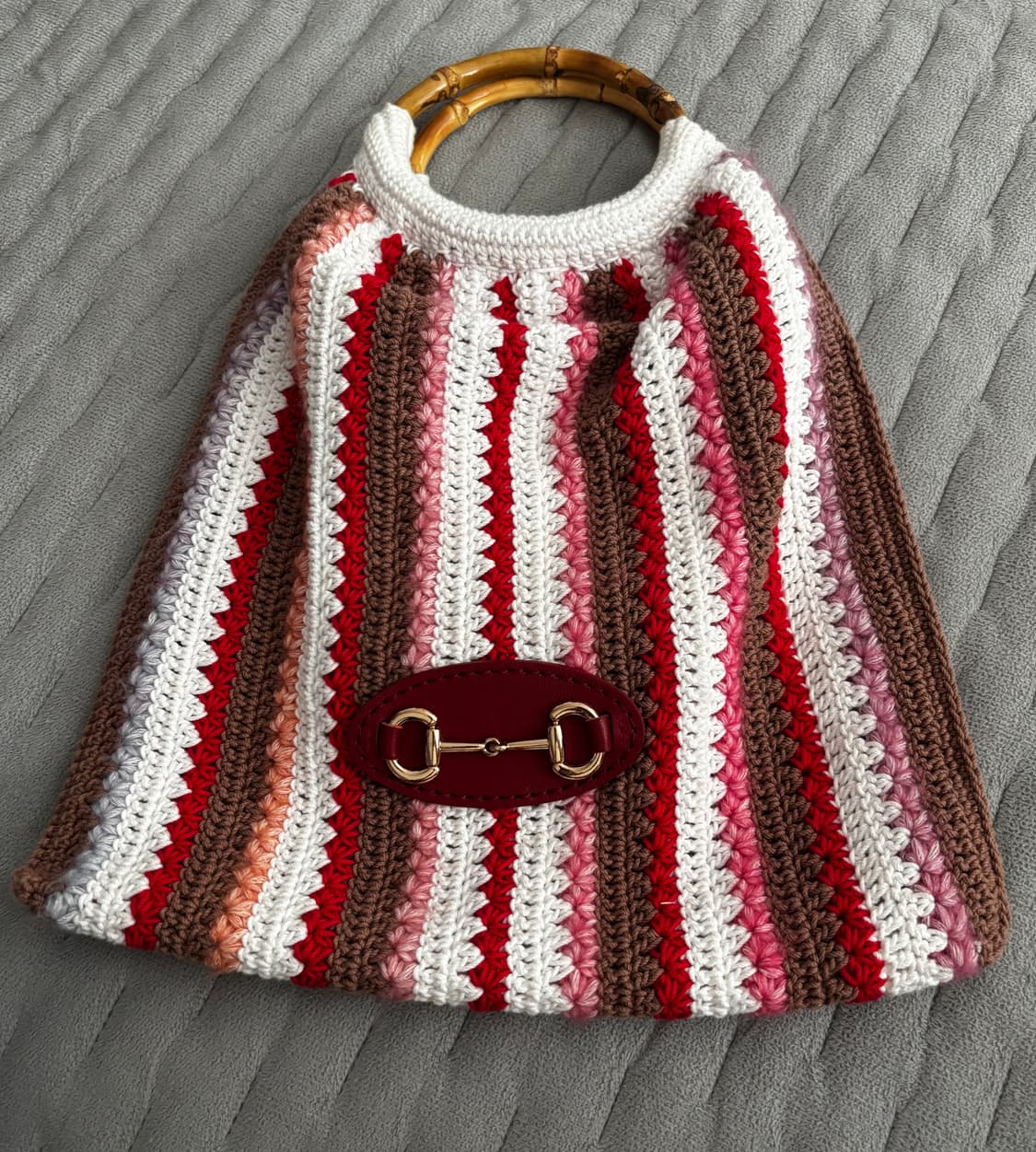 핸드메이드 코바늘 뜨개백 (구찌 홀스빗 무드) 상품이미지1