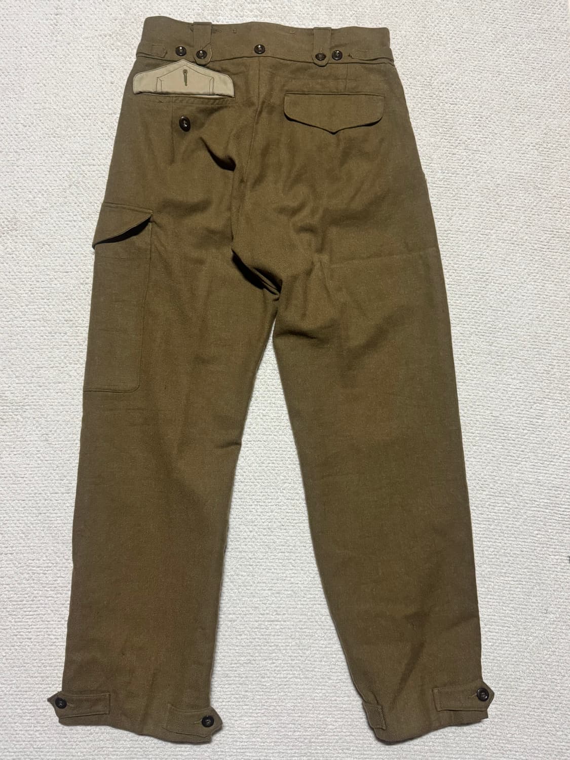 50s 리얼 빈티지 호주군 베틀 드레스 울 팬츠 상품이미지6