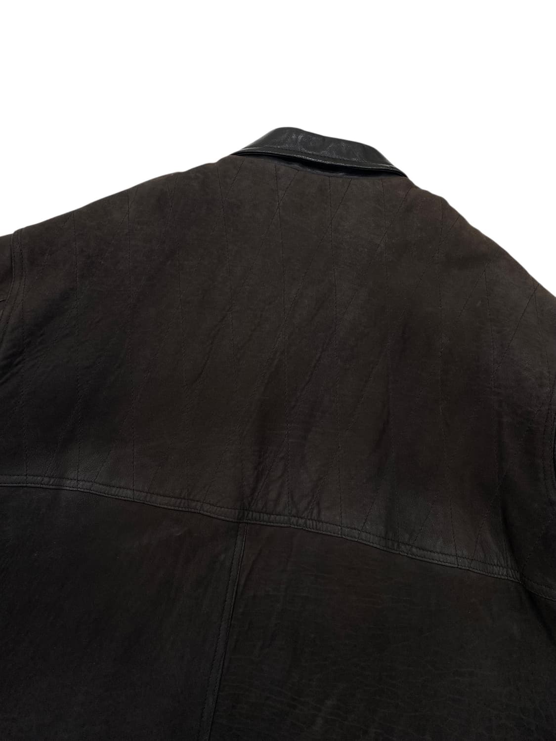 90's Bisonte 레더 헌팅 자켓 상품이미지9