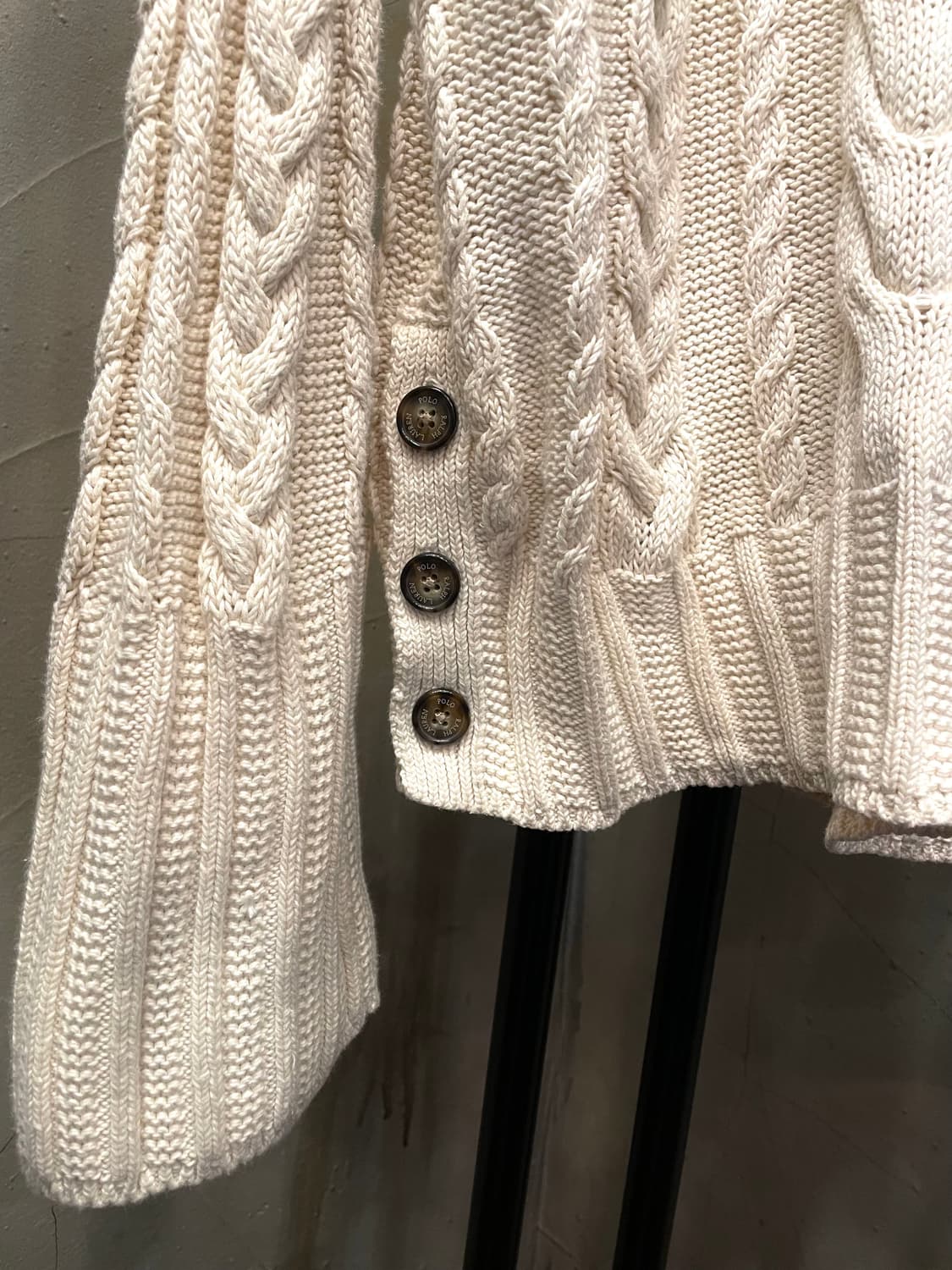 폴로 랄프로렌 아이보리 케이블 니트 66~77 상품이미지4