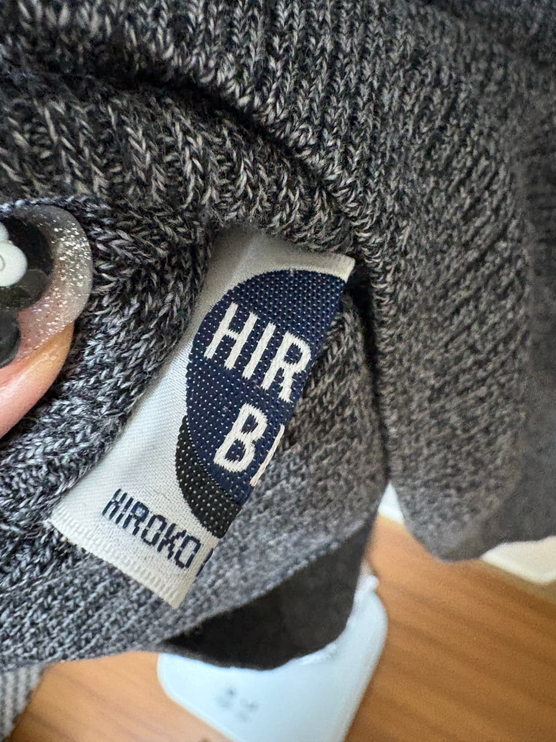 Hiroko bis 사선 목폴라 니트 상품이미지3