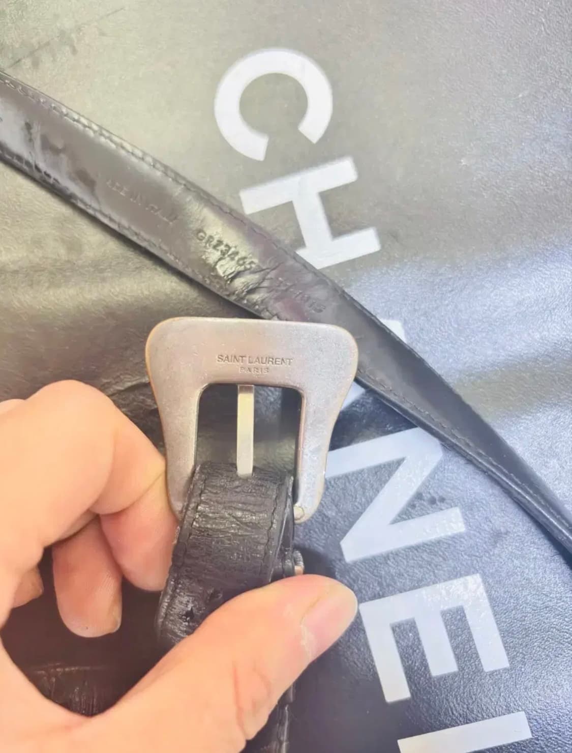 15fw 에디슬리먼 머스트아이템 생로랑 웨스턴 벨트 상품이미지2