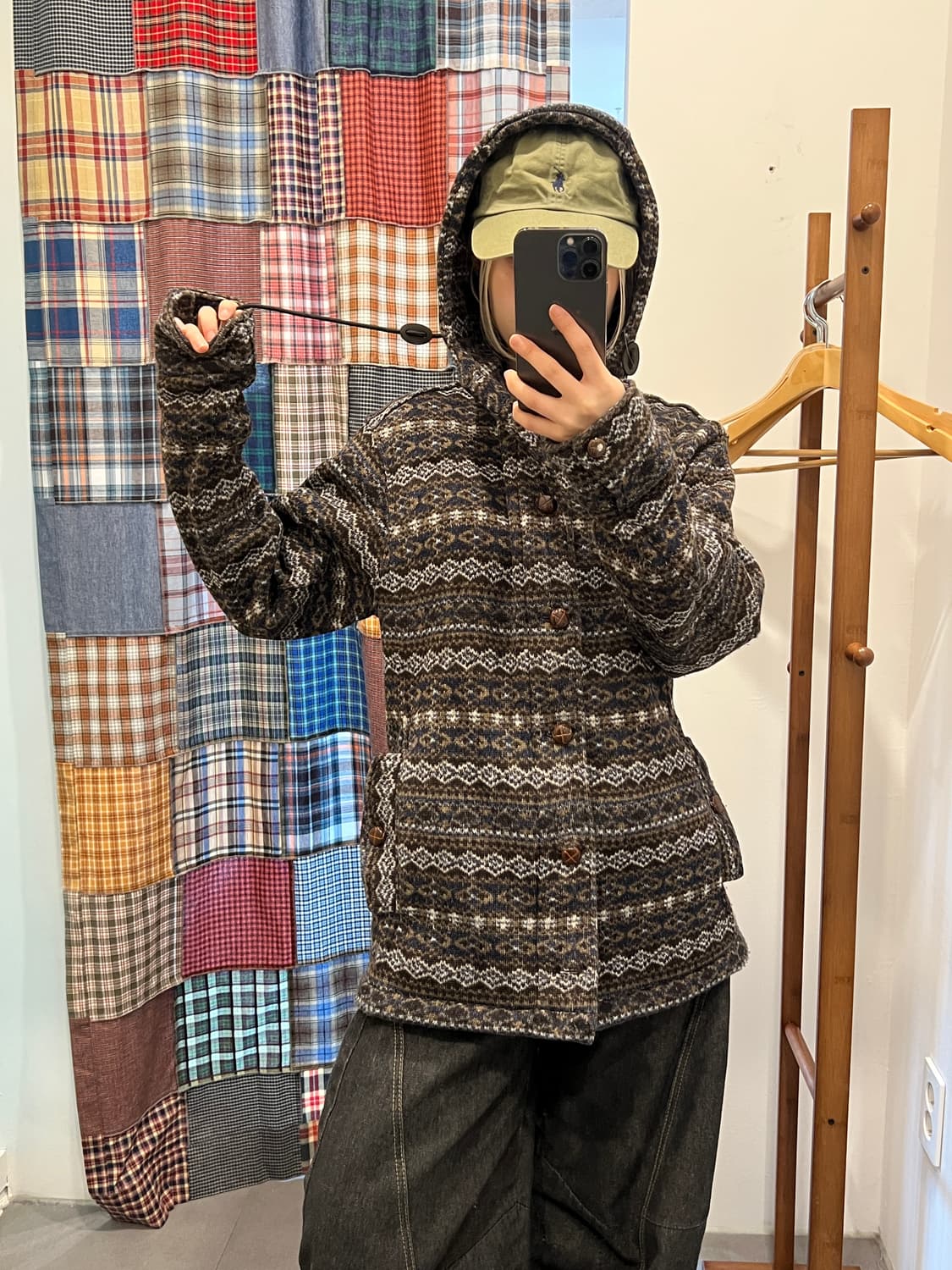 브라운 보헤미안 후드집업 상품이미지2