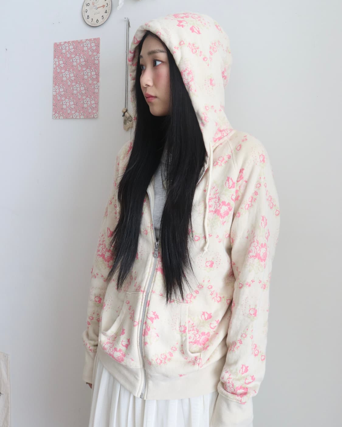 [Cabbages&Roses] Rose Toile Hoodie 상품이미지3