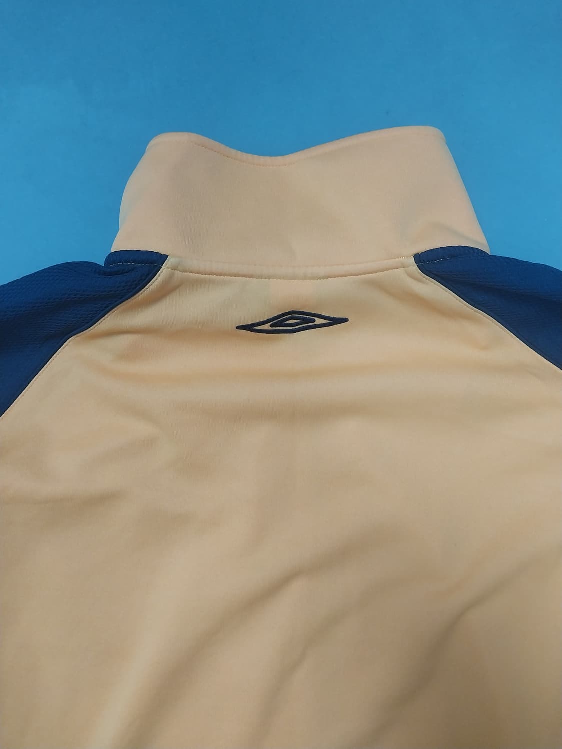 [2XL] 엄브로 오렌지 네이비 배색 저지 트랙탑 자켓 상품이미지7