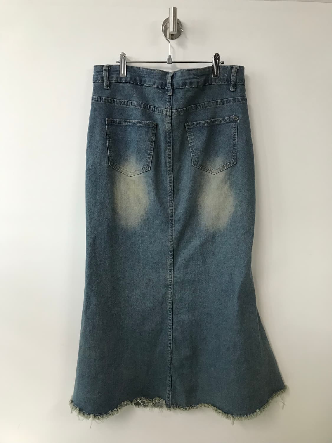 빈티지 레이스업 데님 맥시 스커트 상품이미지5