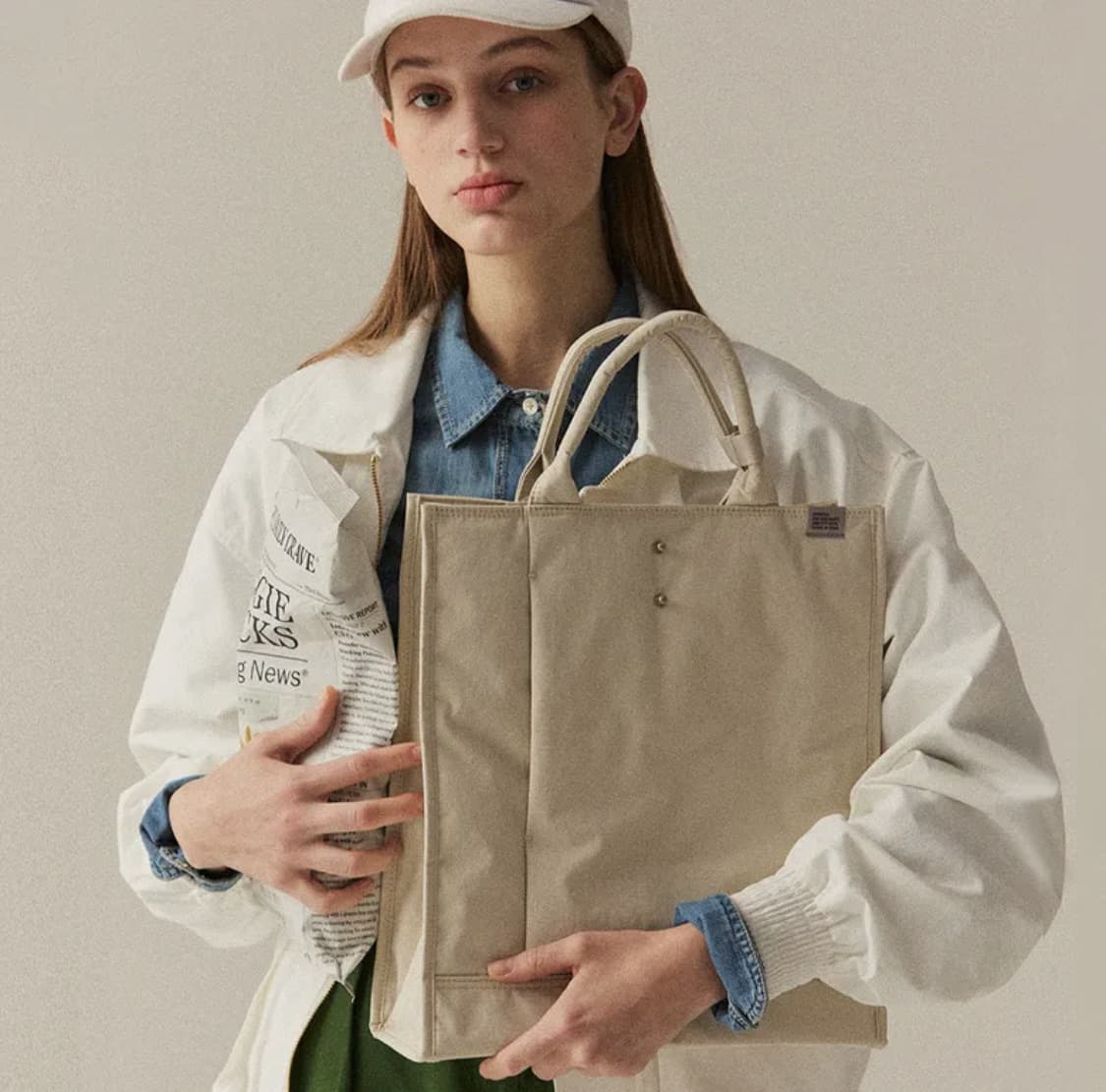 (새상품) 스위치 토트백TOTE BRIEF 002 M Cream 상품이미지7
