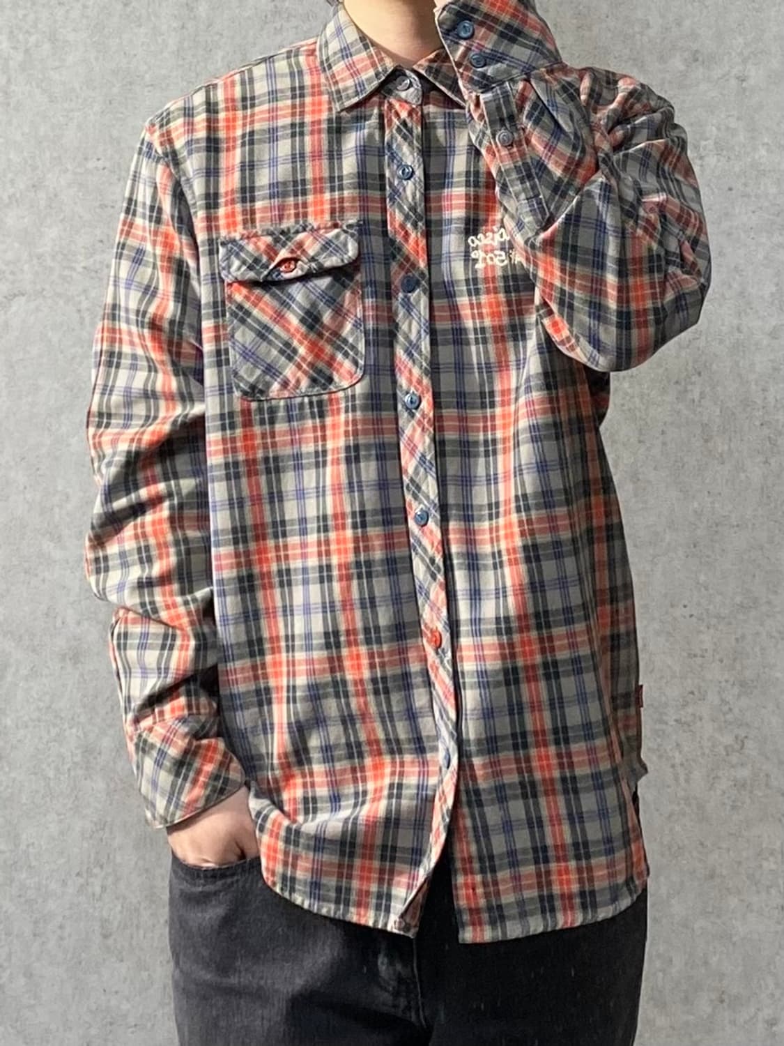 [L] Levi's 501 리바이스 웨스턴 체크셔츠 상품이미지10