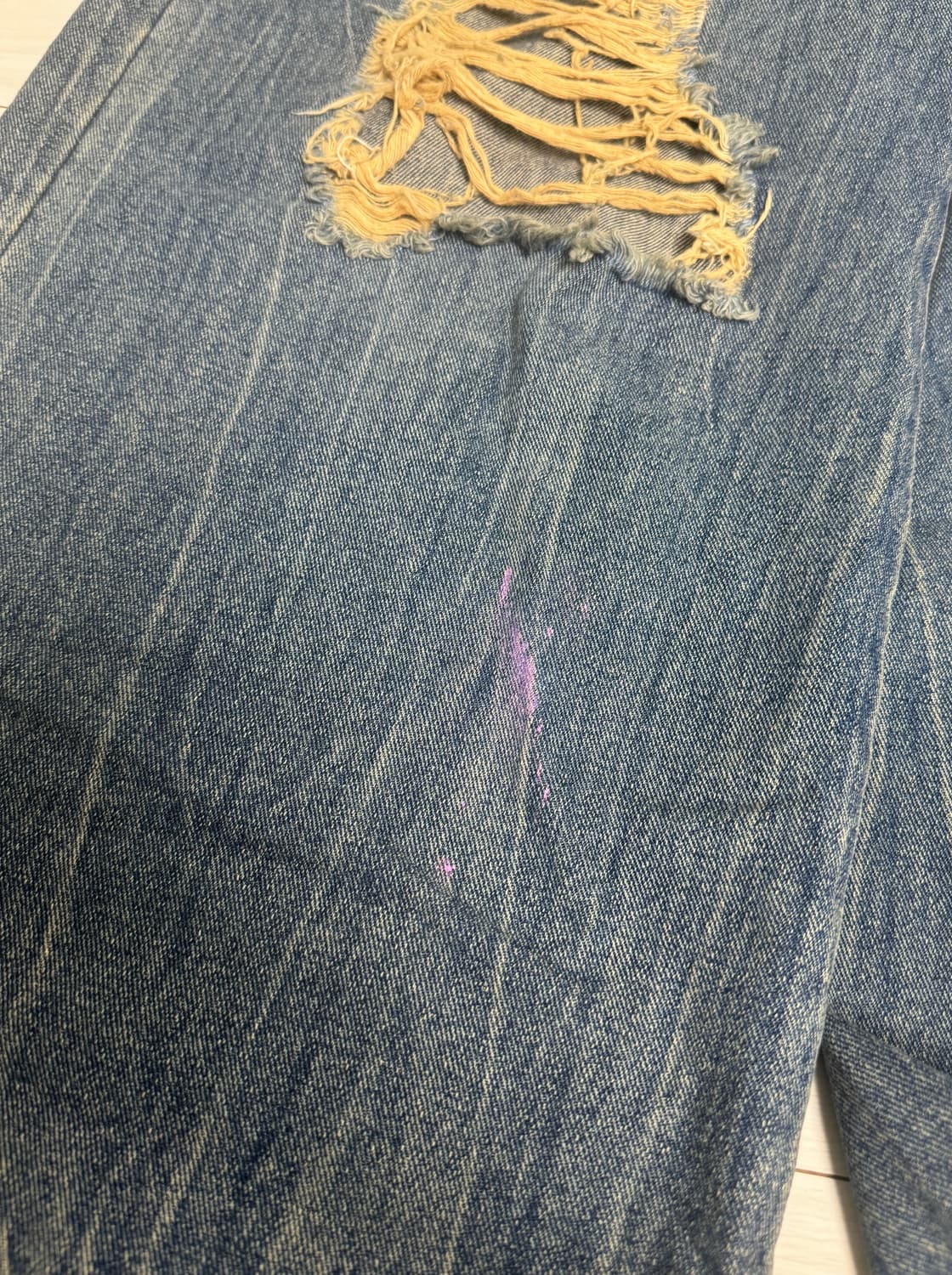 준지 디스트로이드 와이드 데님 상품이미지4