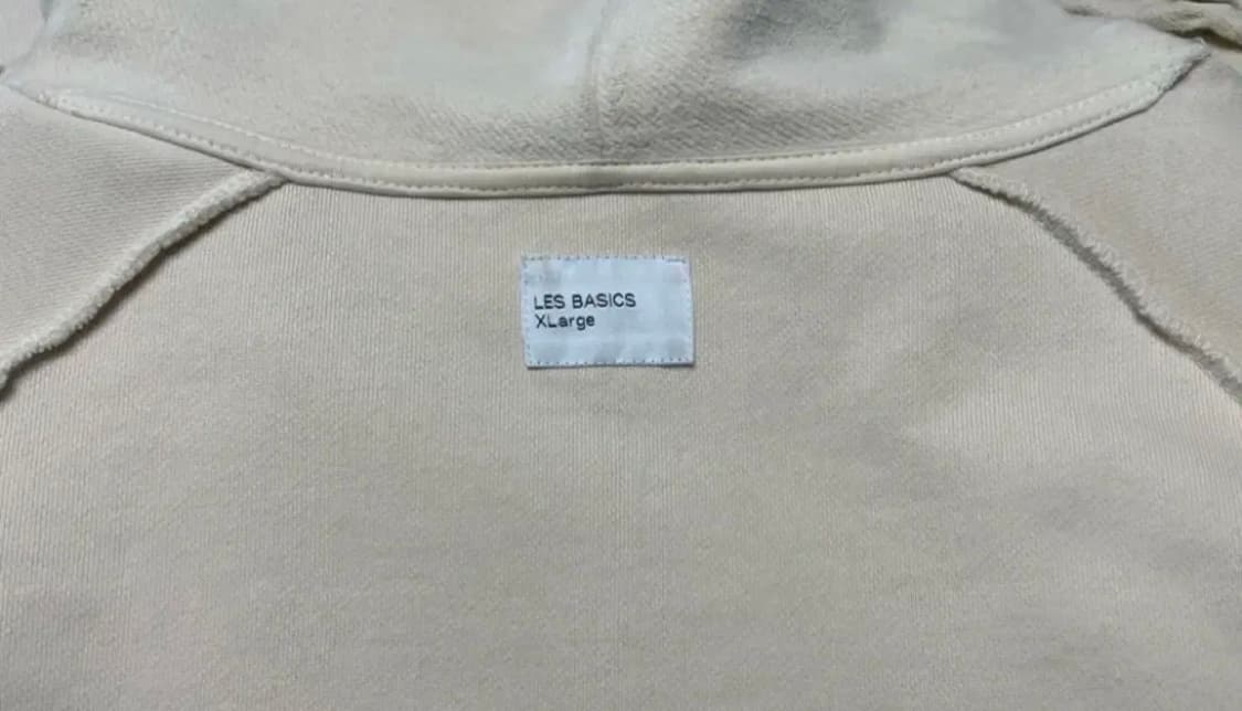 Les. basics hood 오트밀색 후드티 XL 상품이미지4
