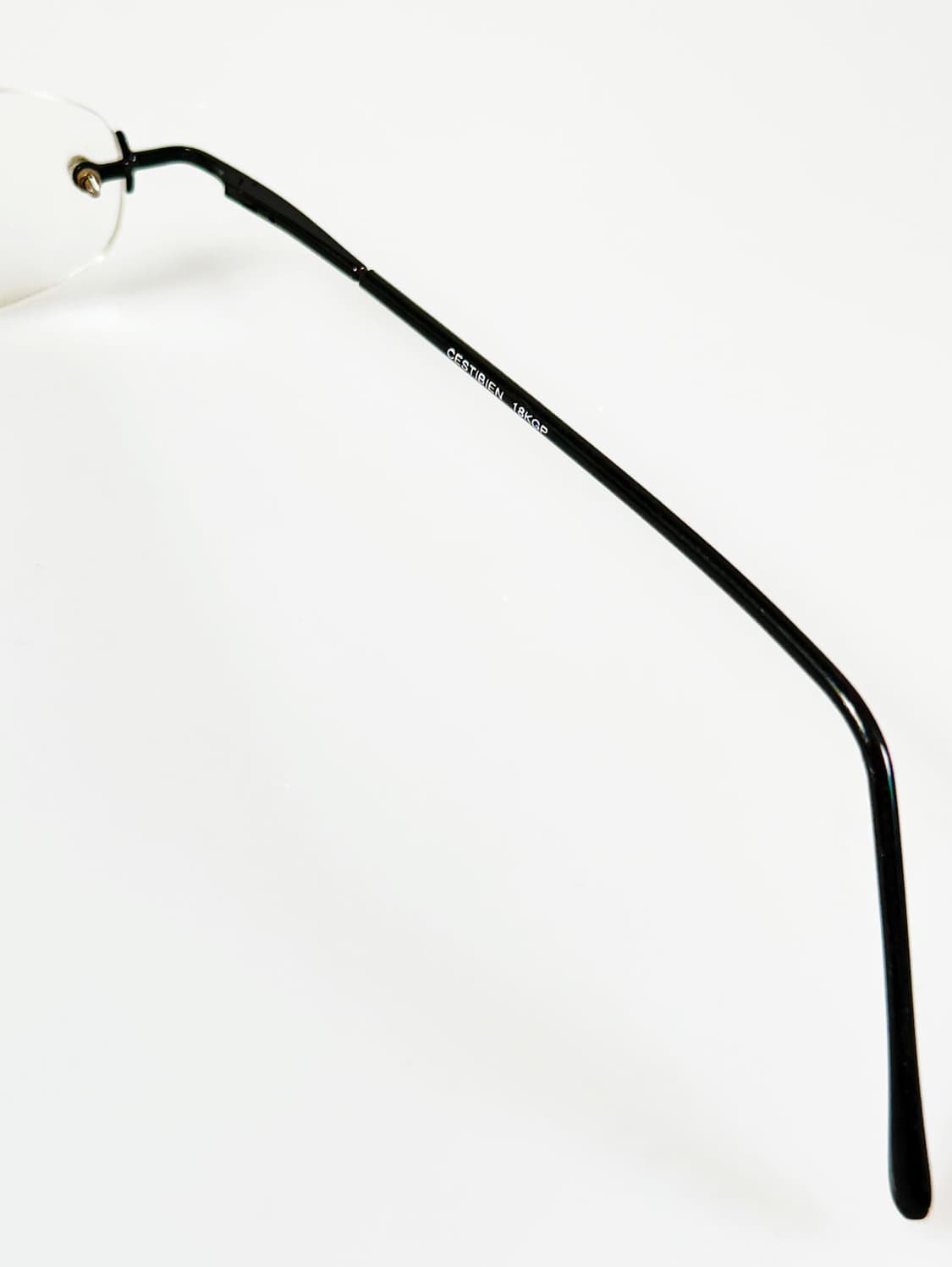 CESTIBIEN 블랙 무테 스퀘어 메탈 빈티지 안경 상품이미지6