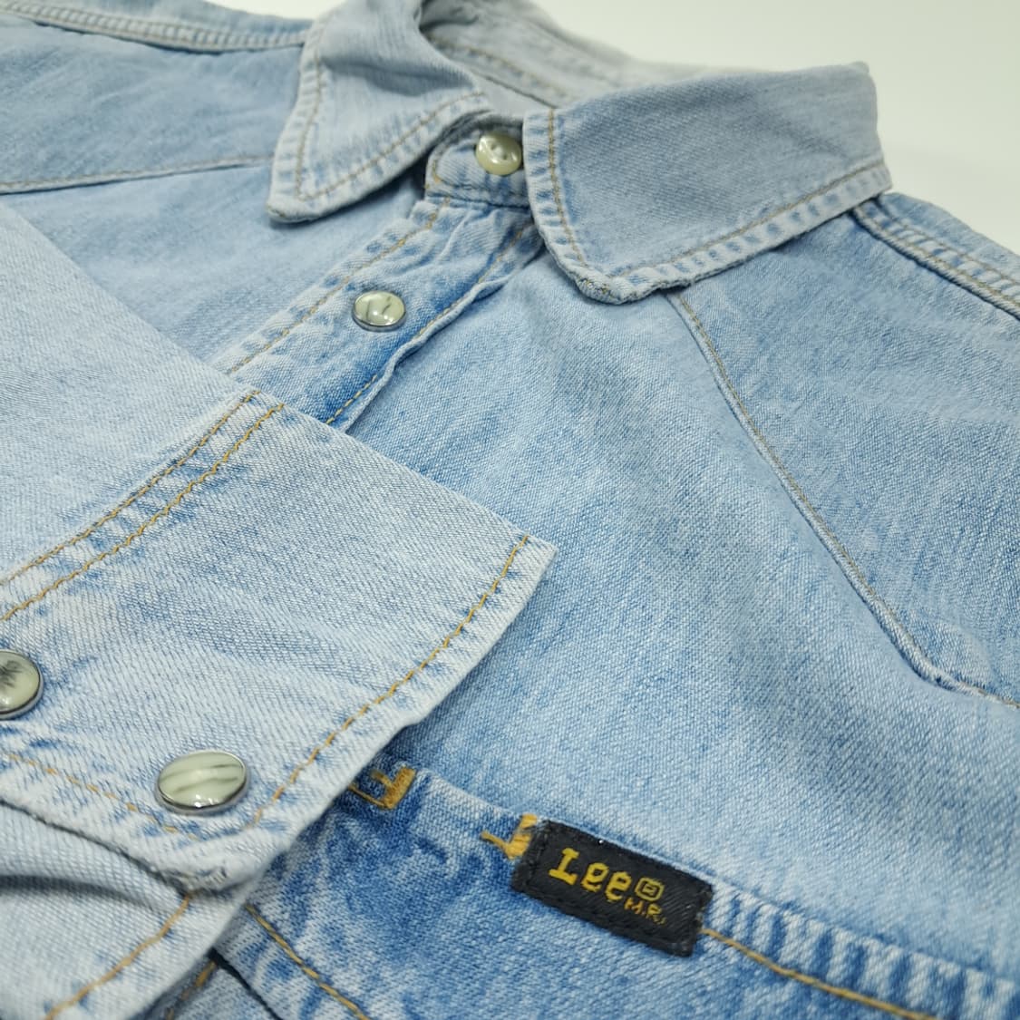 CL531 M 리 70s 웨스턴 유니온메이드 데님 셔츠 남방 상품이미지4
