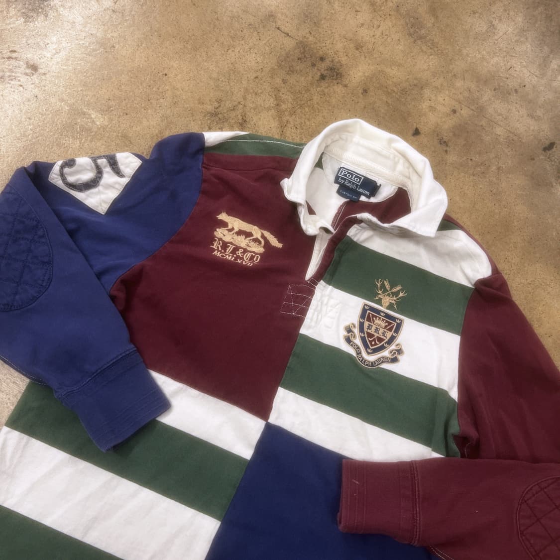 폴로 랄프로렌 카라 배색 긴팔티  상품이미지1