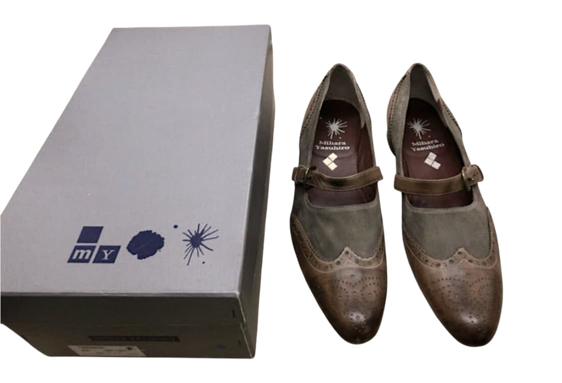 미하라 야스히로 스트렙 가죽 로퍼 펌프스 상품이미지8