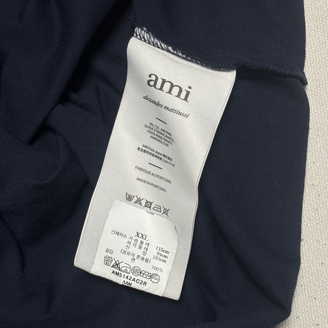 XXL 아미 네이비 반팔 티셔츠  상품이미지5