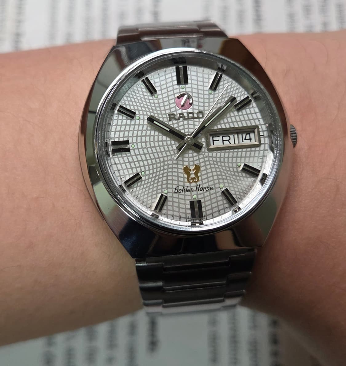 레어] 빈티지 라도 골든호스 데이데이트 희귀 거미줄판 브레이슬릿 ver. 상품이미지10