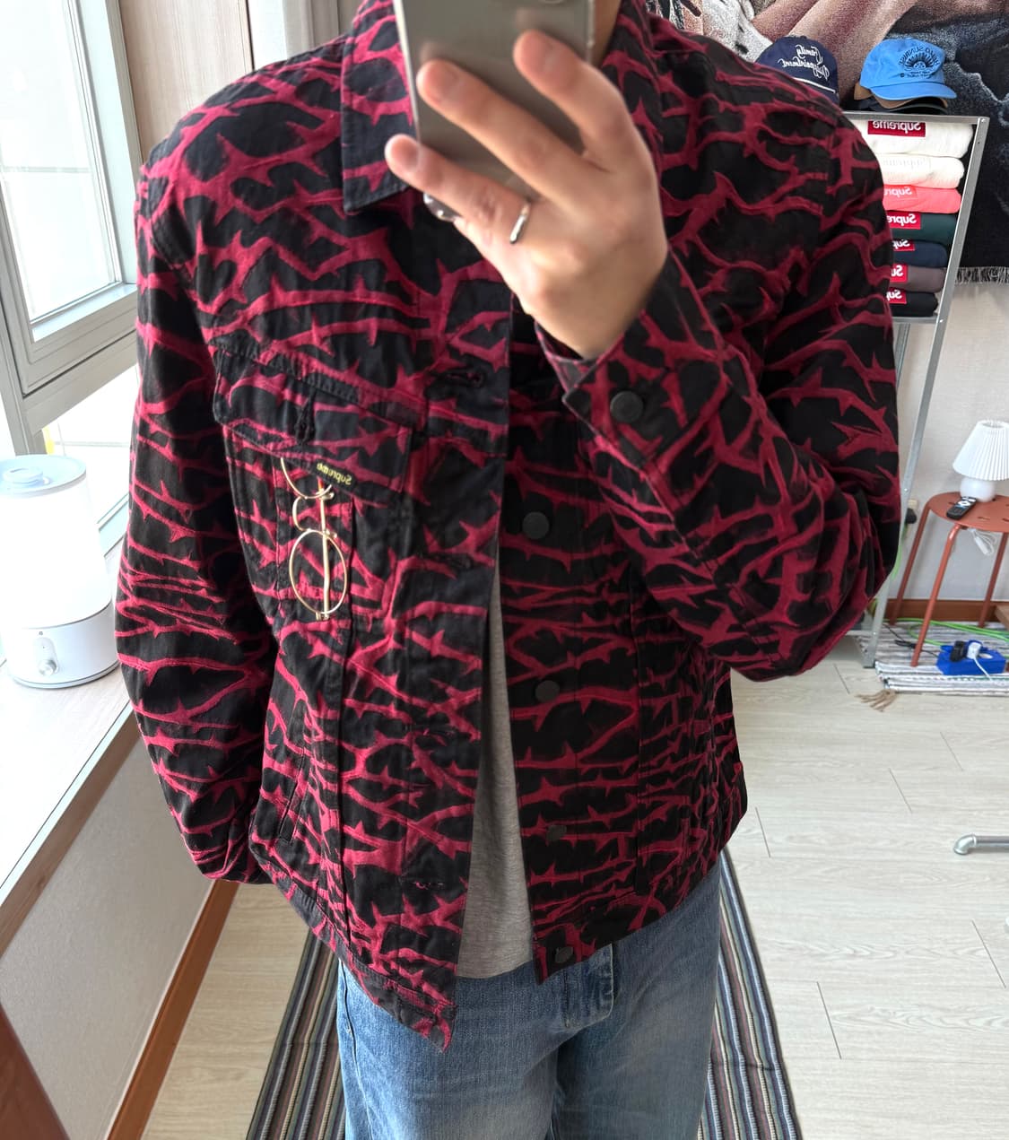 슈프림 thorn 트러커 자켓 상품이미지1