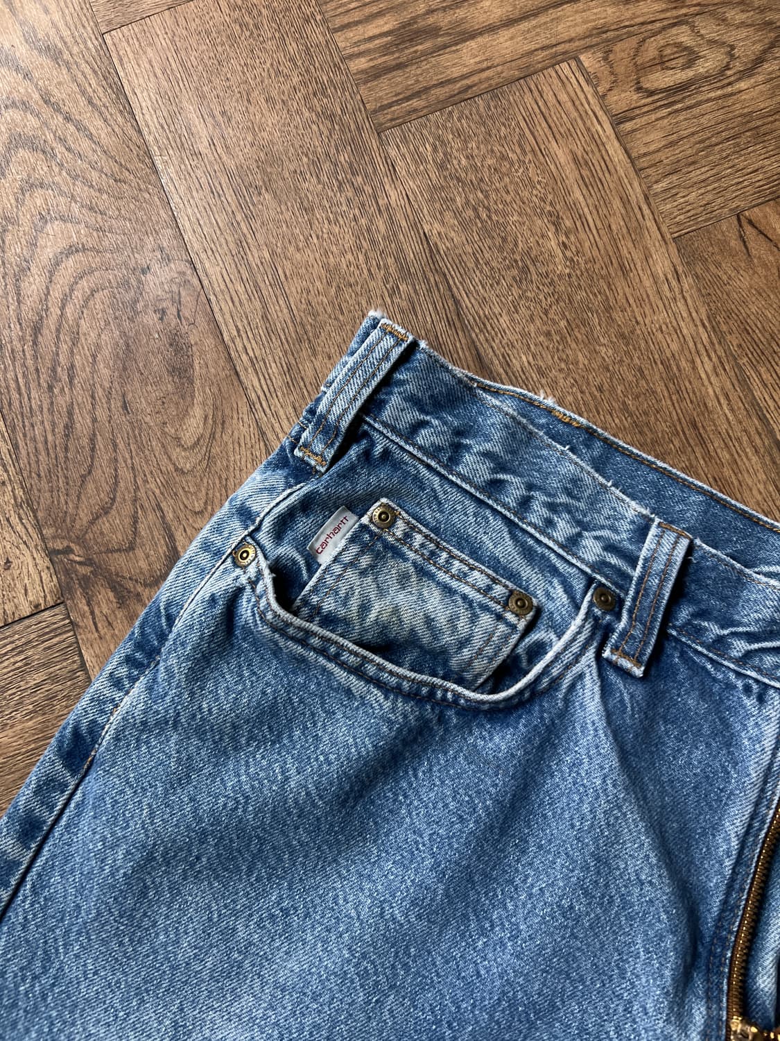 [36]칼하트 USA 빈티지 워싱 워크 데님 팬츠 상품이미지4