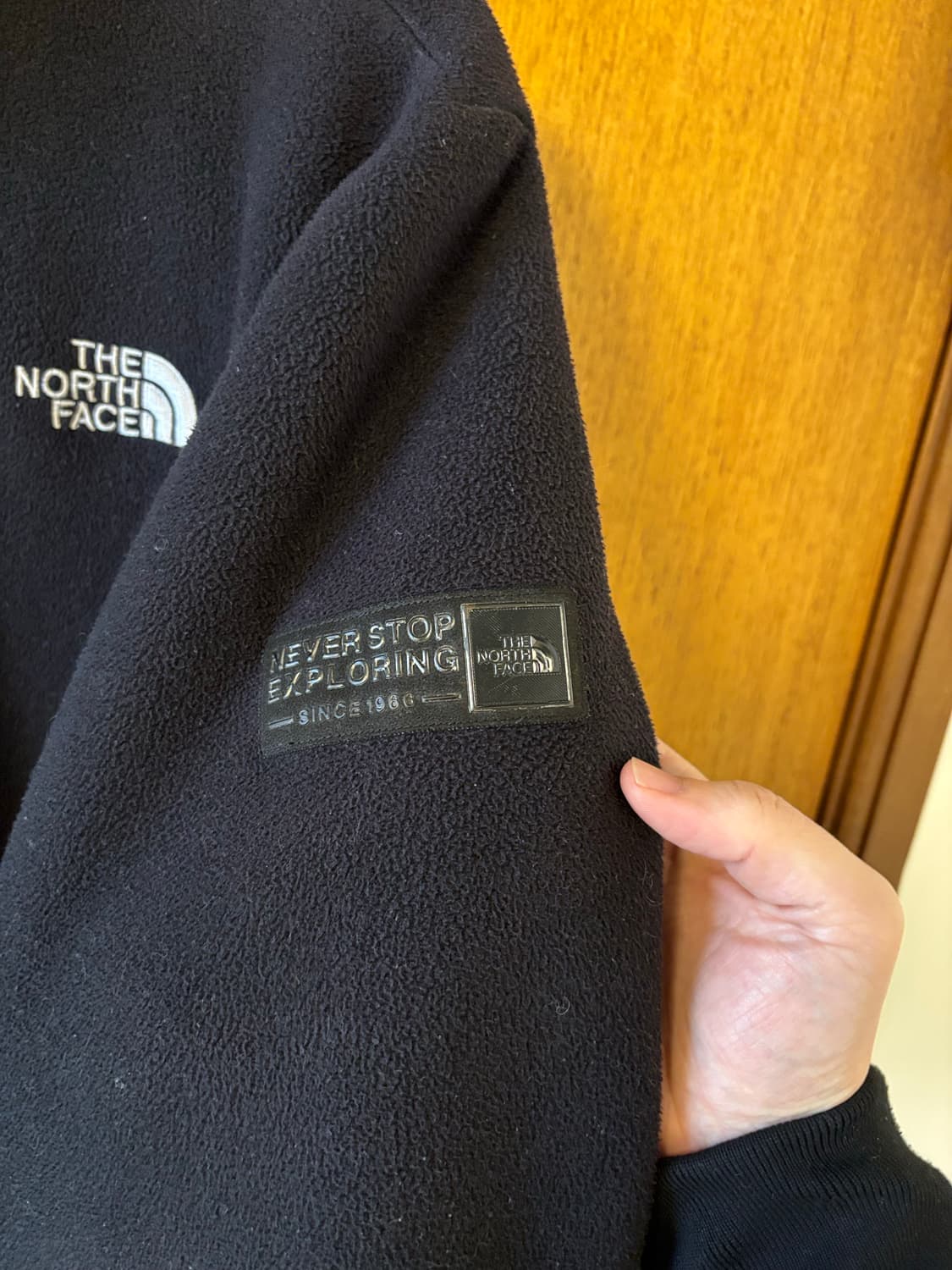 노스페이스 블랙 플리스 자켓 상품이미지5