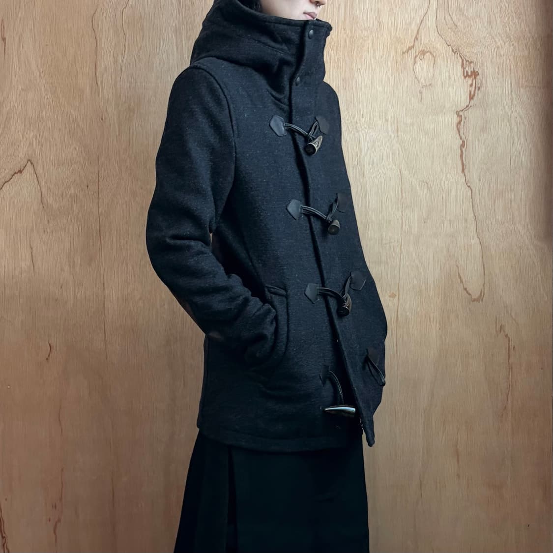 립반윙클 하이넥 더플코트 상품이미지2