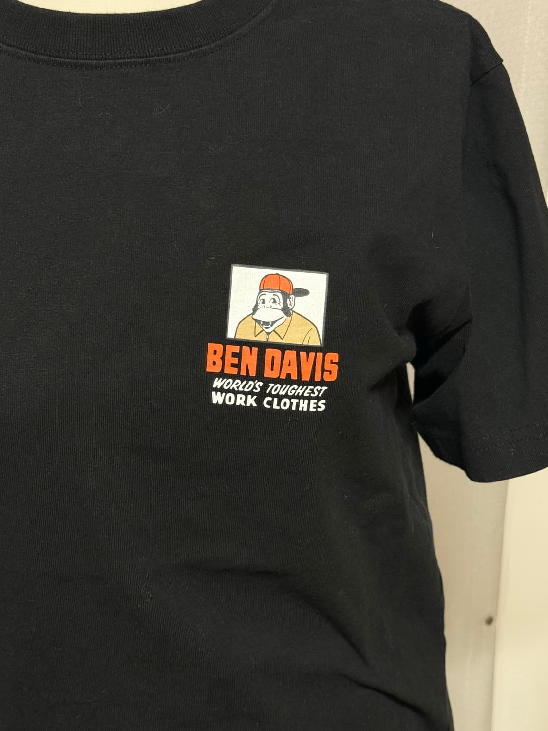 벤데이비스 빅로고 프린팅 반팔 티셔츠 블랙 M 상품이미지7