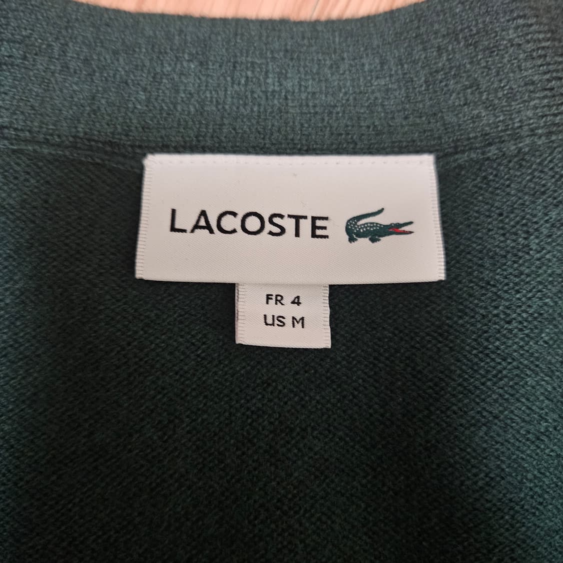 라코스테 방모가디건 그린 4사이즈 상품이미지2