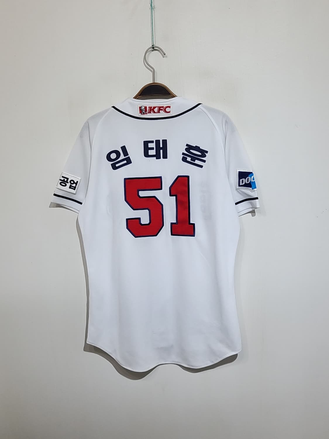 (M) 두산베어스 야구져지 반팔 임태훈 마킹 유니폼  상품이미지5