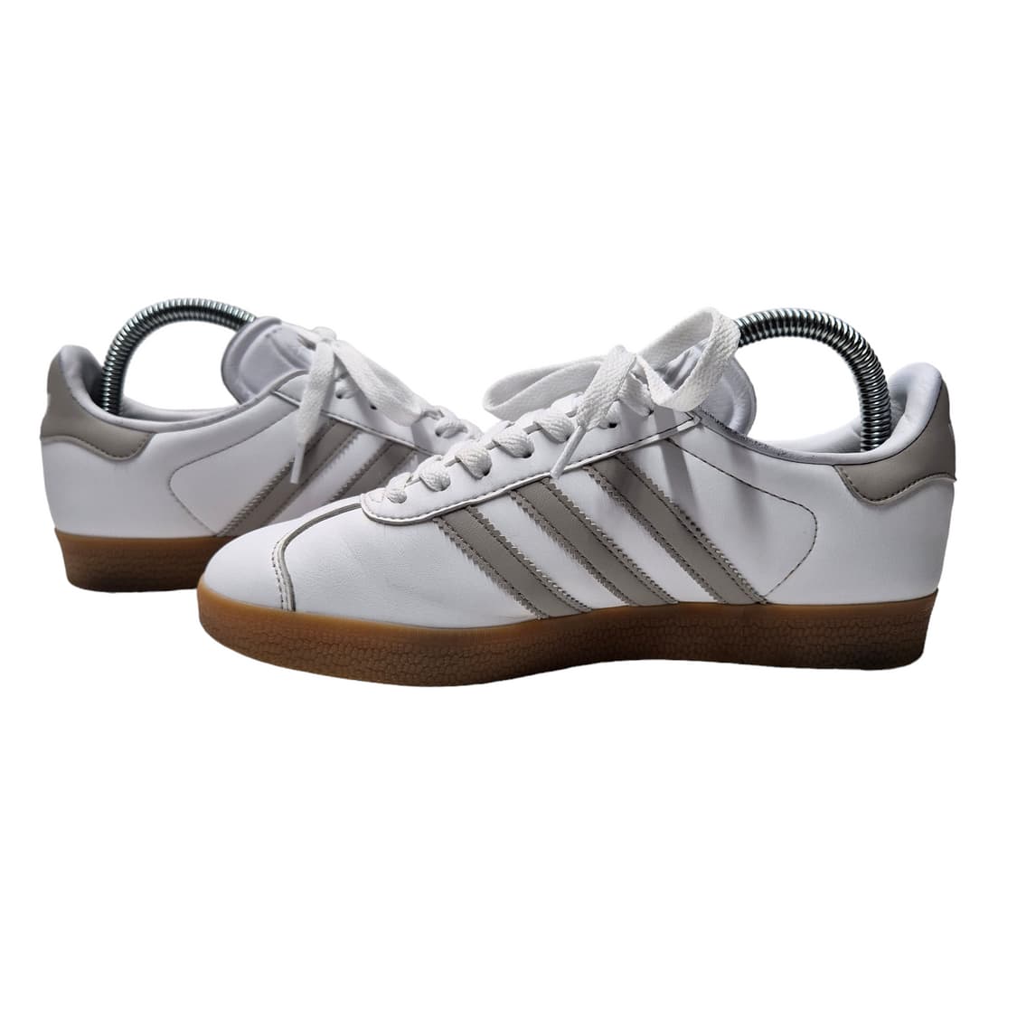 230) adidas 아디다스 가젤 화이트 그레이 검솔 상품이미지3