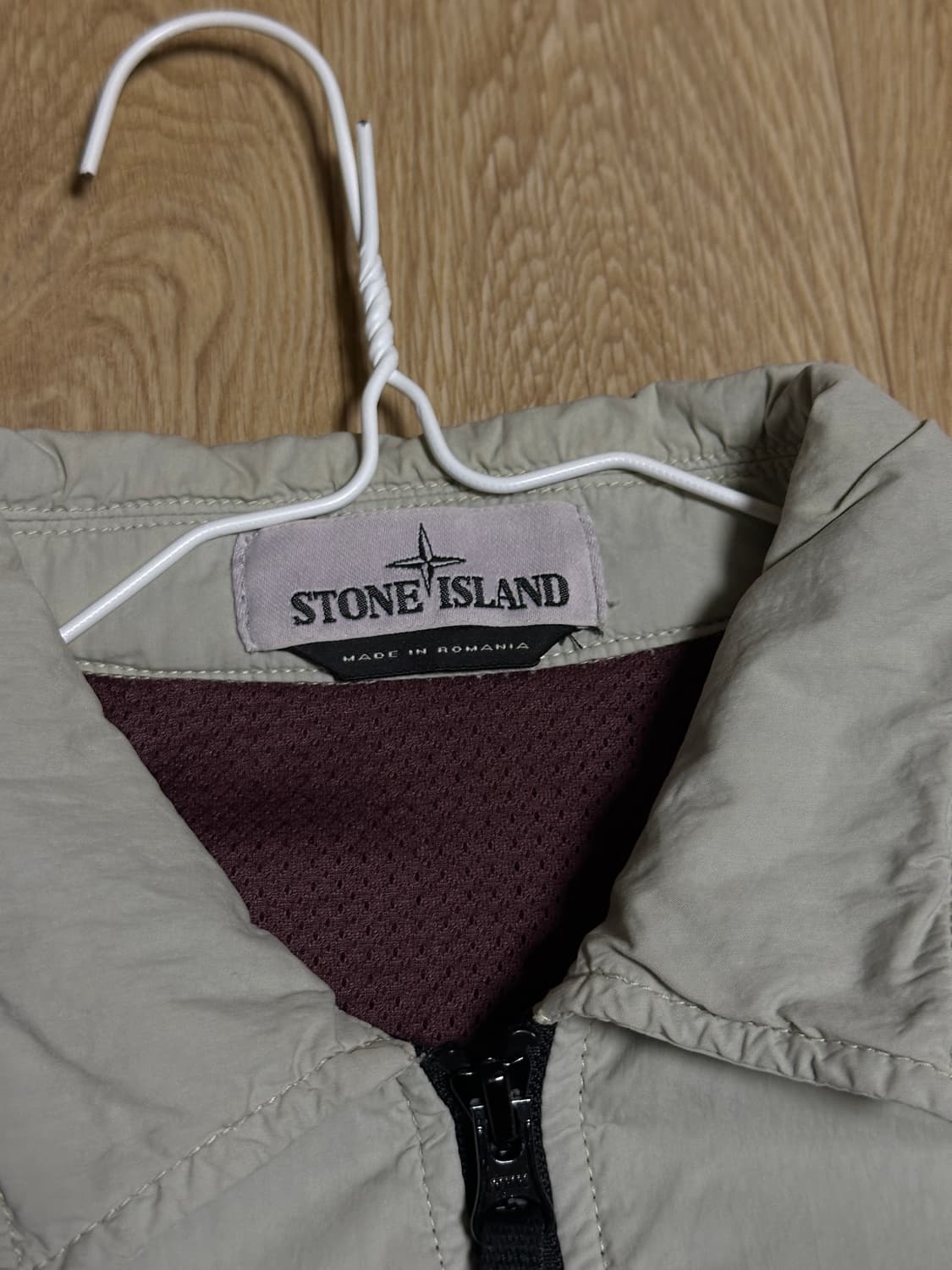 스톤아일랜드 나일론코튼 오버셔츠 자켓 라이트그레이 M 상품이미지4