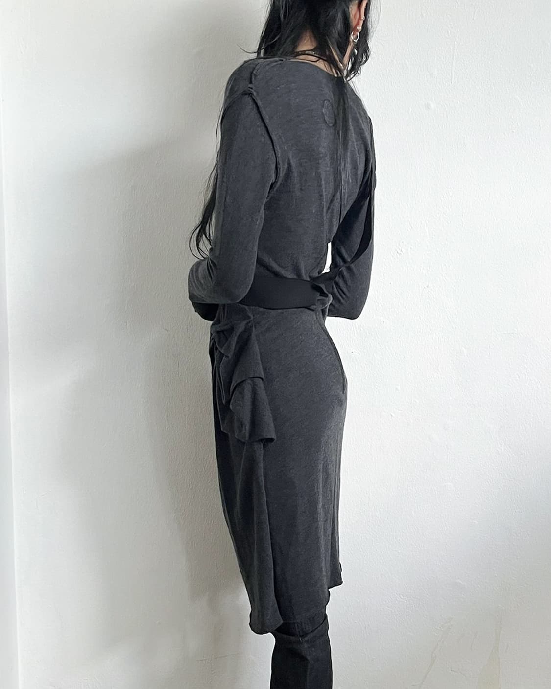 랑방 드레이프 본디지 원피스 상품이미지2