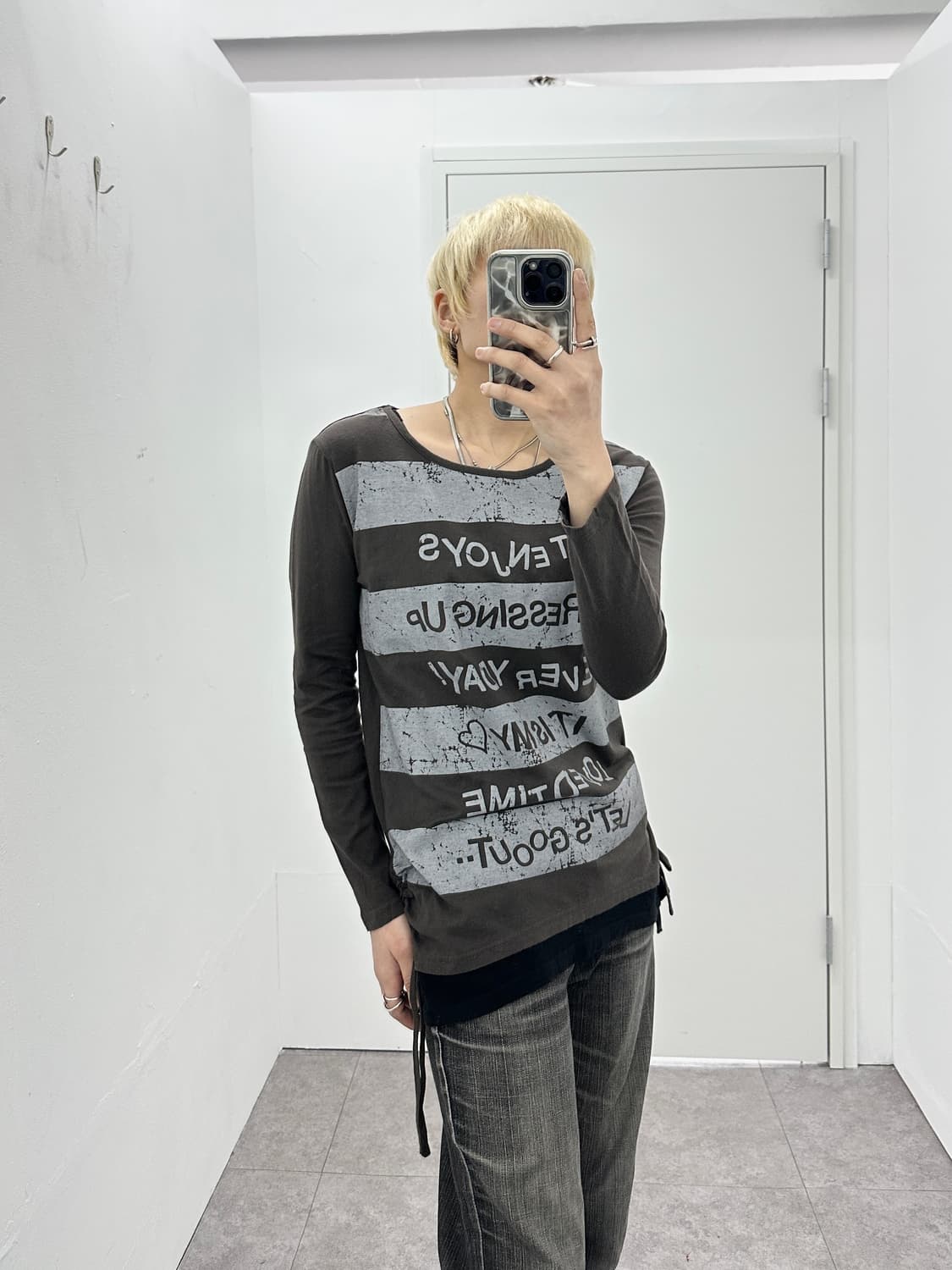 Kirsch Shirring Detail Stripe Sleeve 상품이미지1