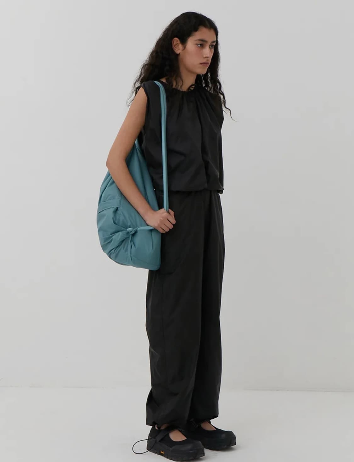 AMOMENTO WOMAN SHIRRED PANTS 1SIZE 상품이미지2