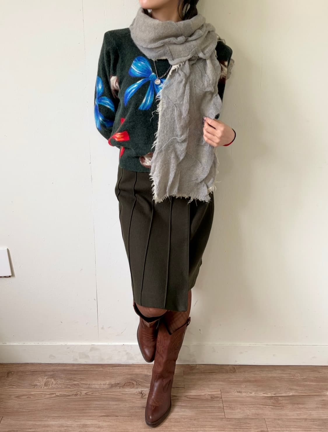 VALEUR 아트 울 스카프 상품이미지8