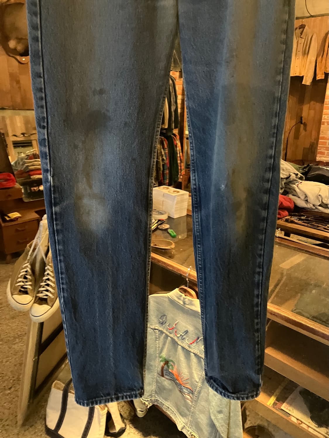 90s USA Levis 505 Orange Tab Denim Pants 상품이미지4