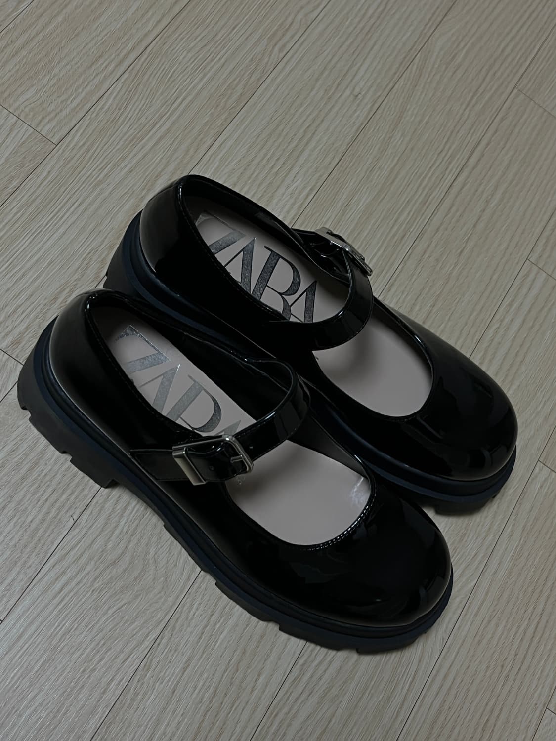 ZARA 자라 블랙 메리제인 플랫폼 슈즈 38 상품이미지3