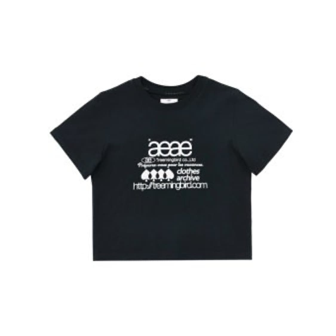 aeae X 트리밍버드 treemingbird 크롭 반팔 티셔츠 상품이미지1