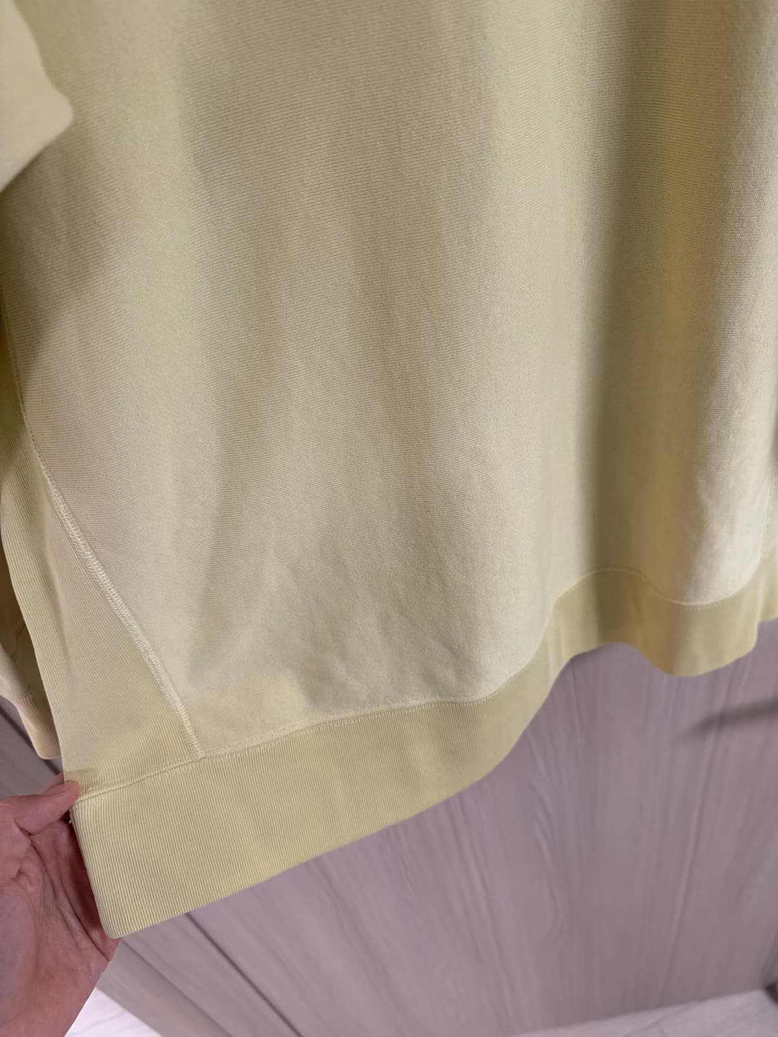 캡틴선샤인 26ss 수빈 스웨트 하프집 풀오버 옐로우 상품이미지7