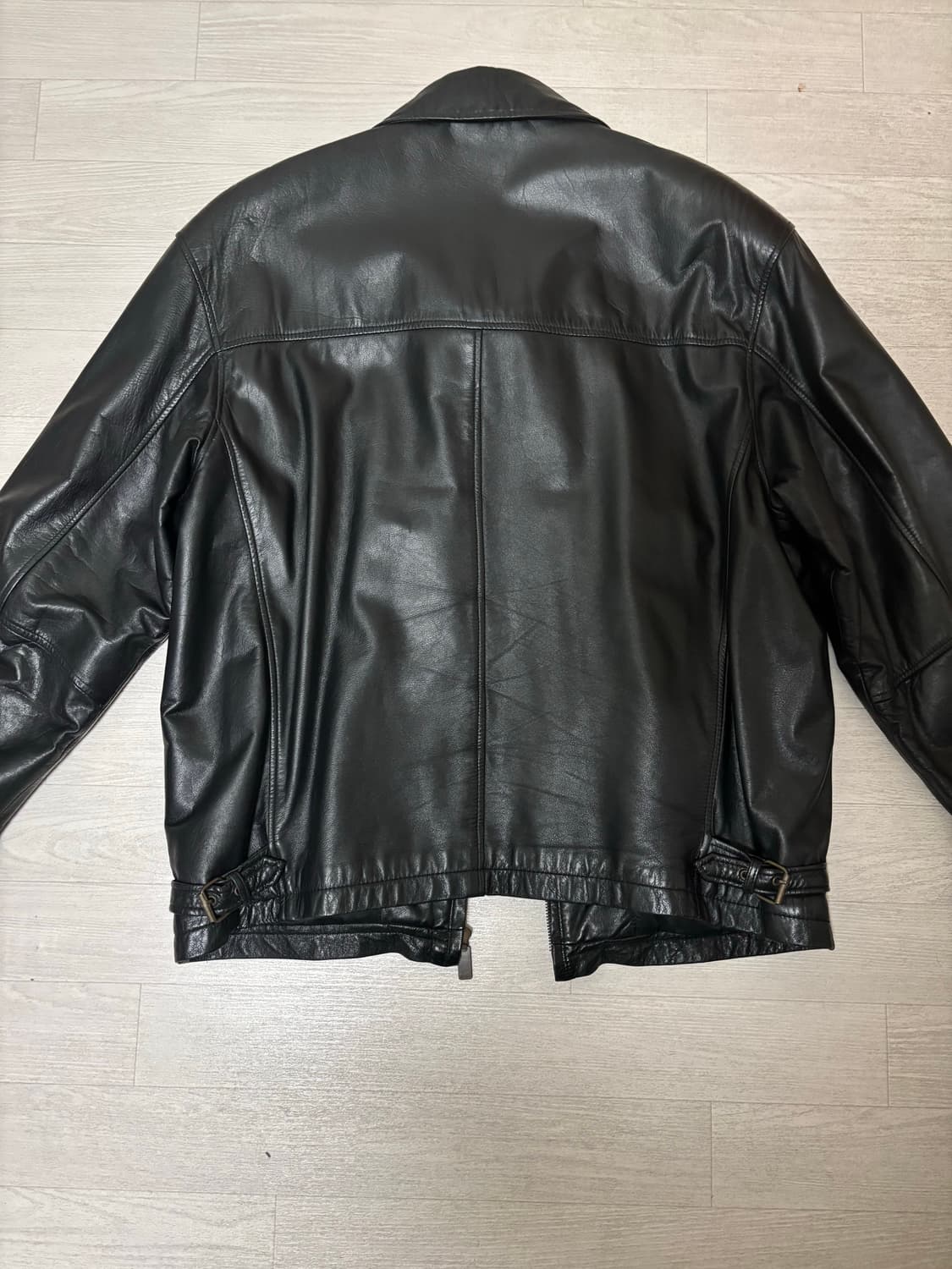 90‘s 플레이보이 레더 자켓 상품이미지3